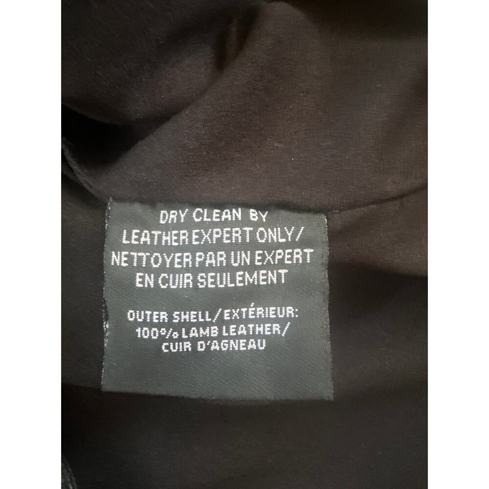 NEW LAMARQUE Corey Draped Lamb Leather One Shoulder Mini Dress Black Sz Large - Picture 7 of 13